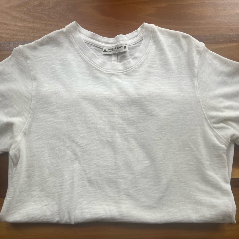 American Giant Premium Slub Crew Tee - Color Bone